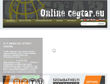 Tablet Screenshot of onlinecegtar.eu